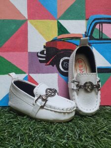 fancy casual pump for girls silver and begin