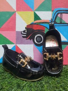 fancy casual pump for girls silver and begin