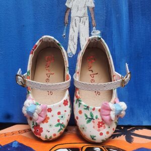 fancy casual pump for girls silver and begin