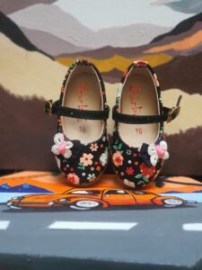 fancy casual pump for girls silver and begin